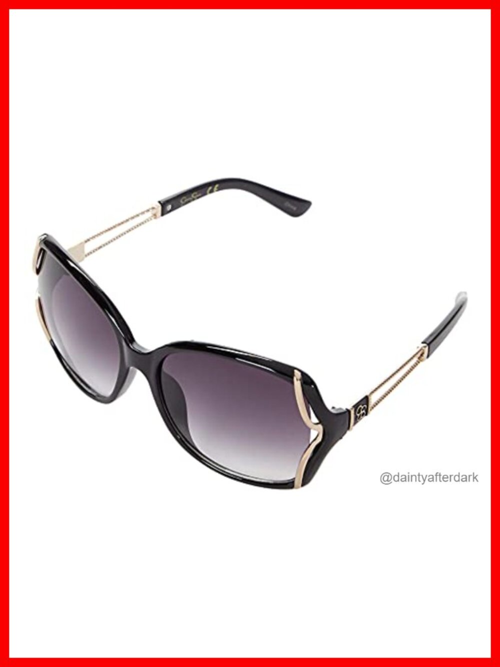 Butterfly Sunglasses with UV400 Protection & Vented Metal Temples
